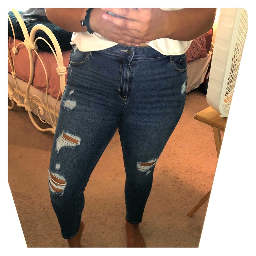 Old Navy Ripped Rockstar Jeans